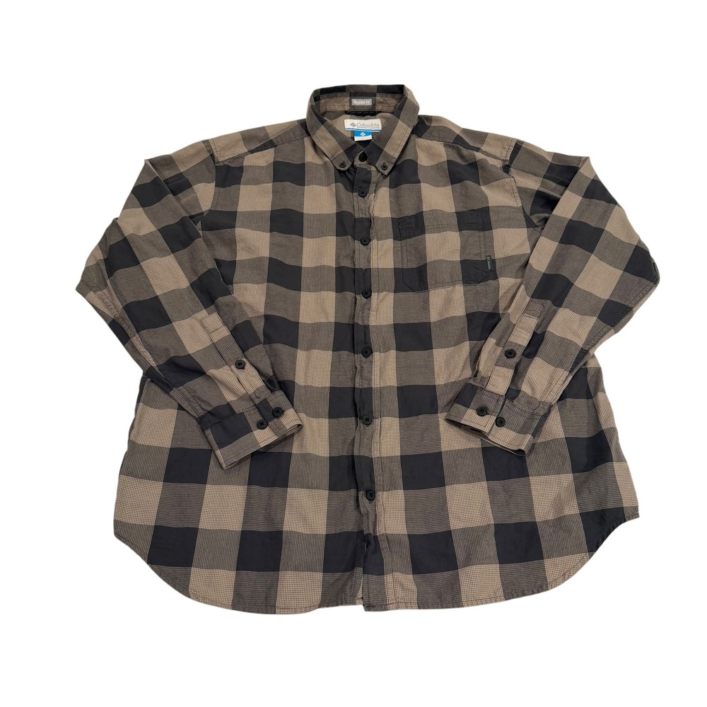 Columbia Mens XL Regular Fit‎ Buffalo Plaid Button Down Shirt Long Sleeve